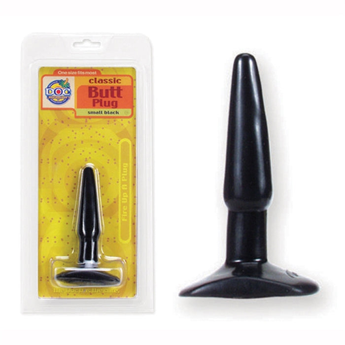 CLASSIC BUTT PLUG  SMALL 4.5 BLACK