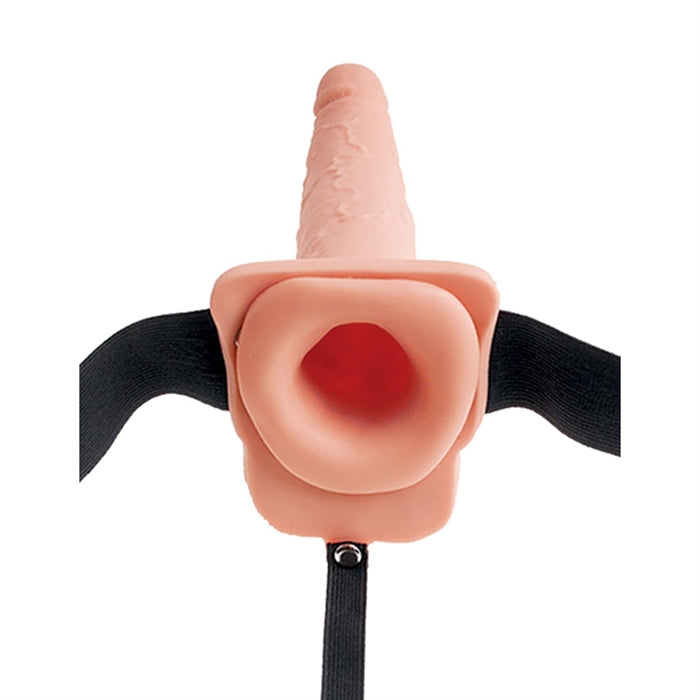 Fetish Fantasy 7.5" Hollow Squirting Strap-On with