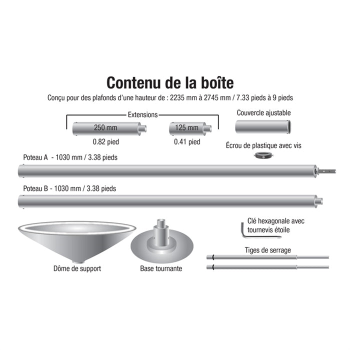 Superstar Pole Professionnel