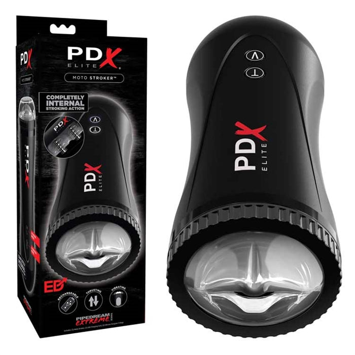 PDX ELITE MOTO STROCKER BLACK/CLEAR
