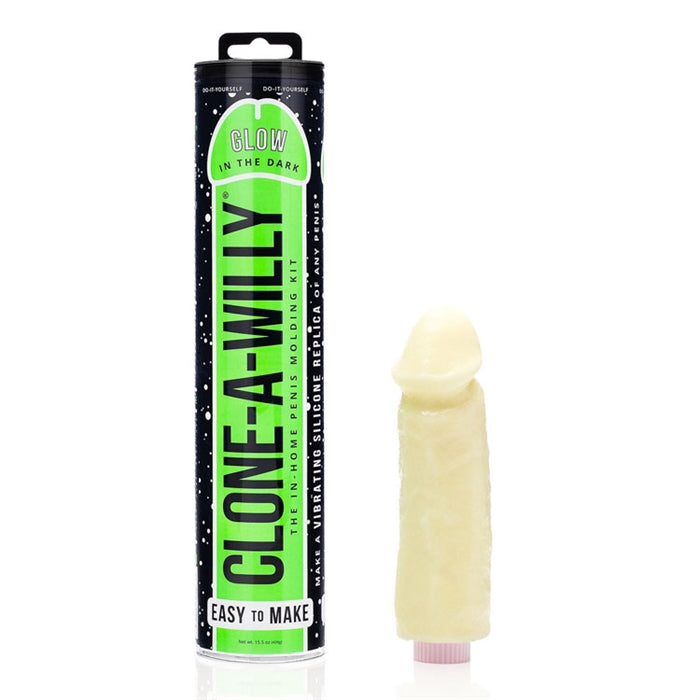 CLONE-A-WILLY GREEN GLOW IN THE DARK - SILICON