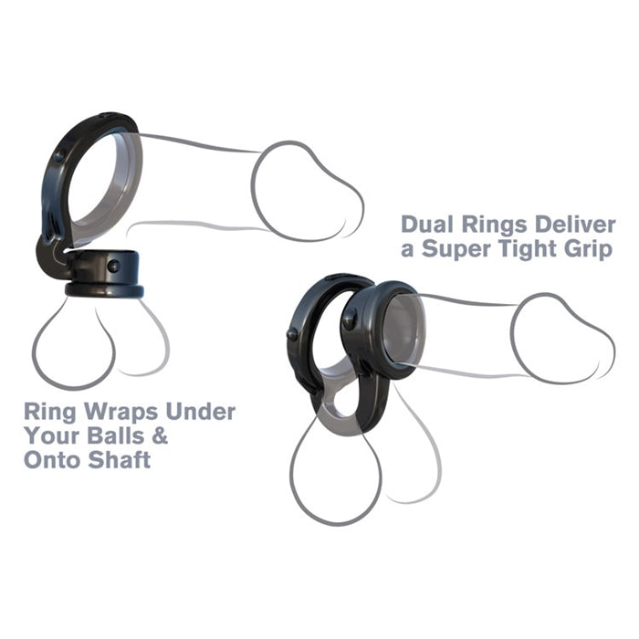 C-RINGZ IRONMAN DUO RING NOIR