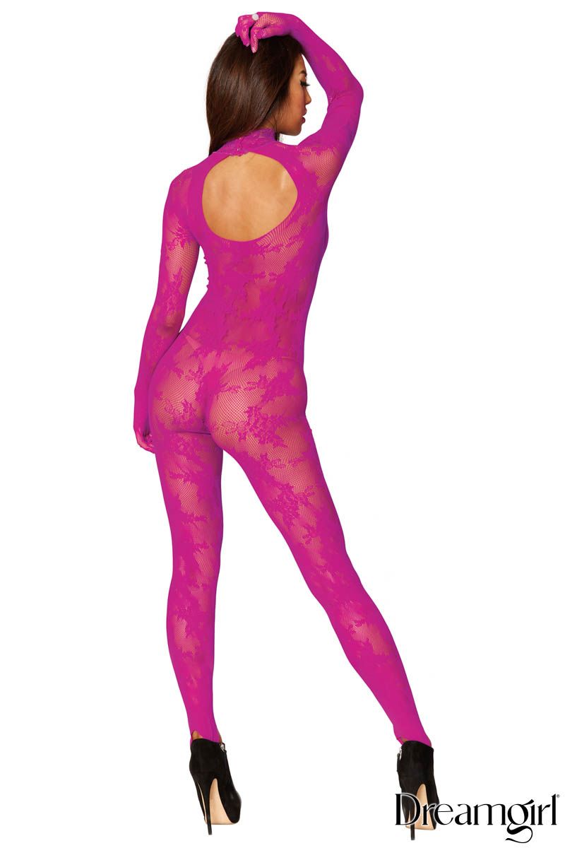 CATSUIT EN DENTELLE AZALEA-DG