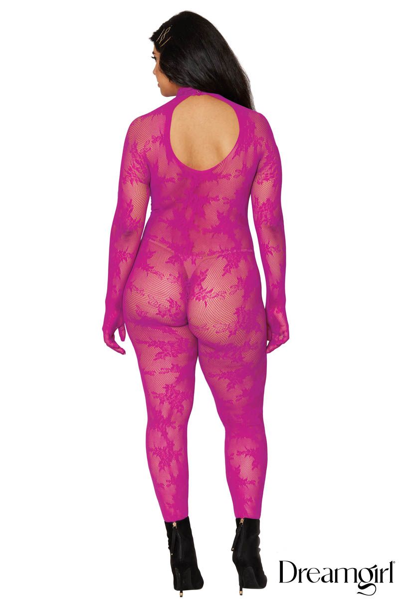 CATSUIT EN DENTELLE AZALEA-DG