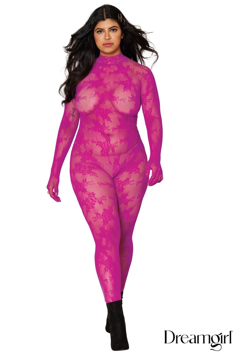 CATSUIT EN DENTELLE AZALEA-DG