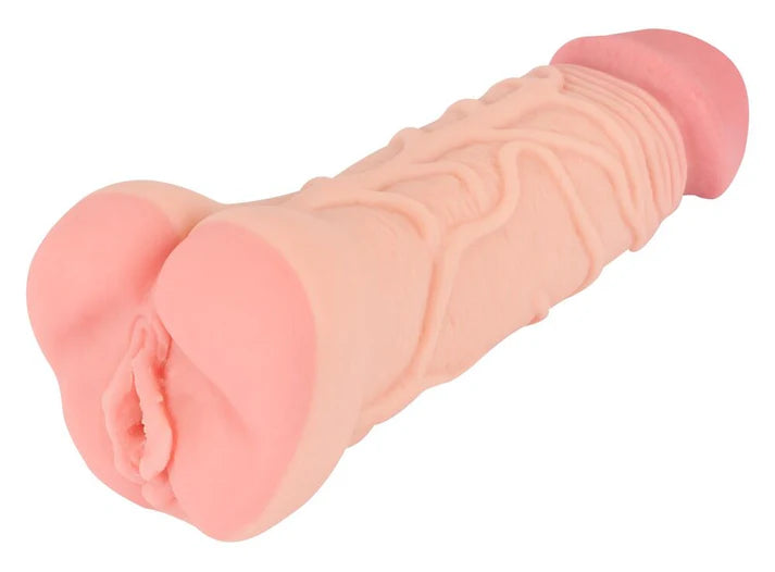 NATURE SKIN 2IN1 EXTENTION + MASTURBATOR VAGINA