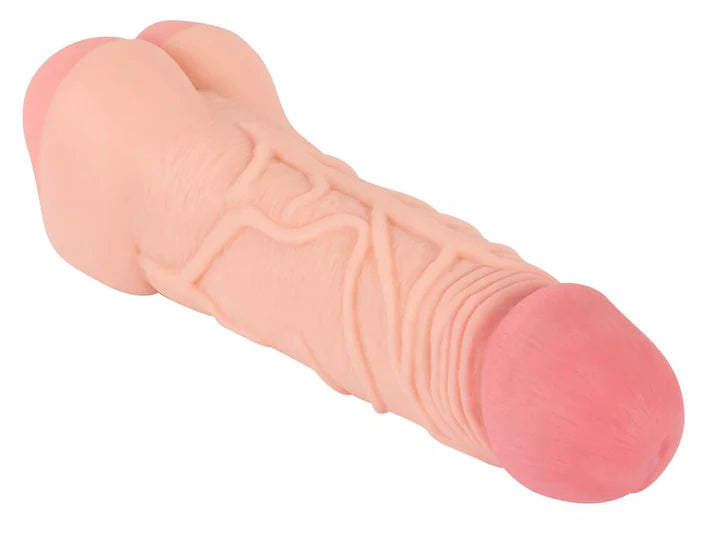 NATURE SKIN 2IN1 EXTENTION + MASTURBATOR VAGINA