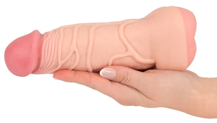 NATURE SKIN 2IN1 EXTENTION + MASTURBATOR VAGINA