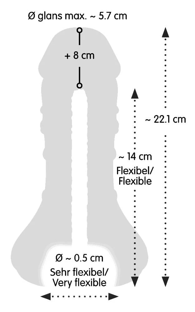 NATURE SKIN 2IN1 EXTENTION + MASTURBATOR VAGINA