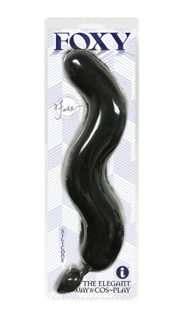 FOXY TAIL - SILICONE BUTT PLUG - NOIR