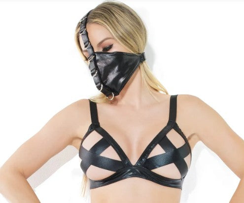 MASK HARNAIS - BLACK - COQUETTE
