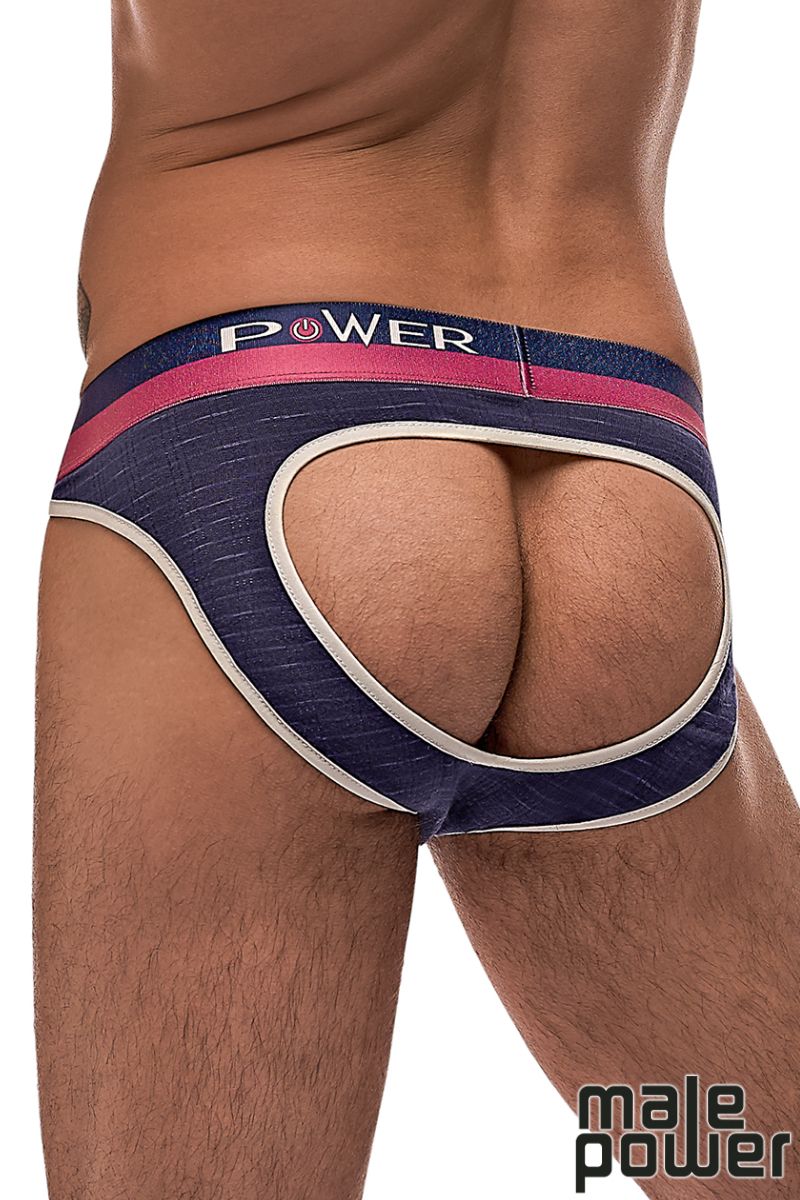 FRENCH TERRY/MARINE/ CUTOUT MOONSHINE-MALE POWER
