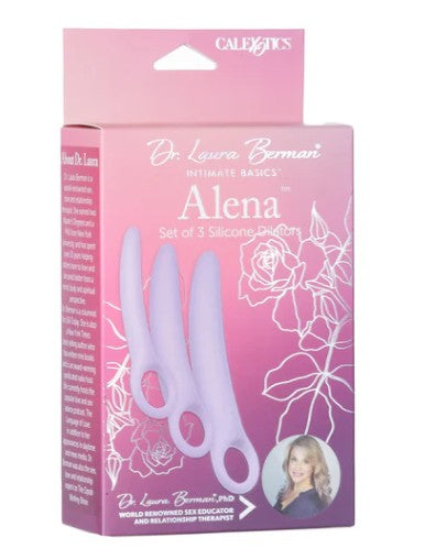 CalExotics Dr. Laura Berman Alena – Set de 3 Silicone Dilators – Purple