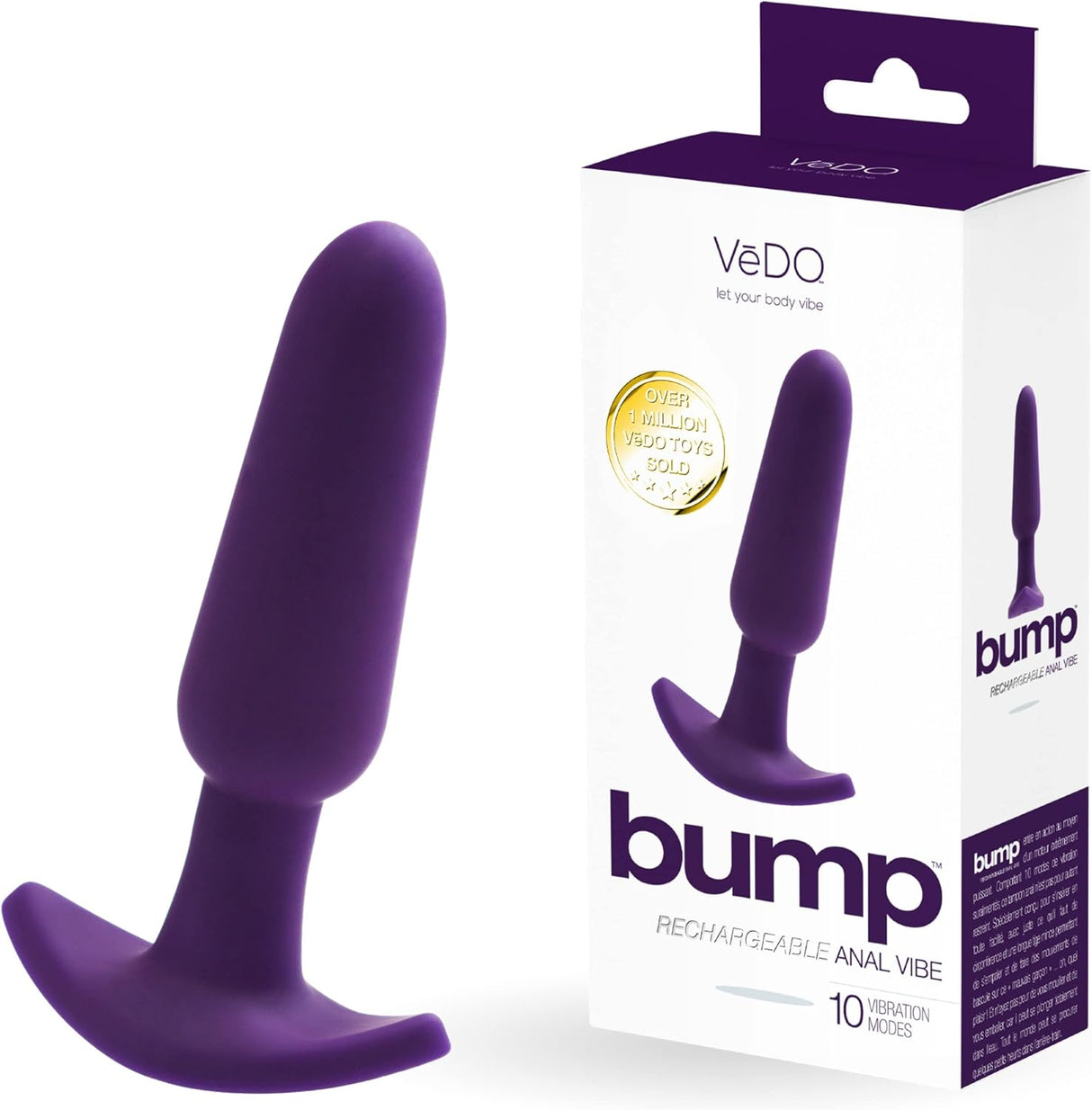 BUMP - RECHARGEABLE ANAL VIBE - VEDO