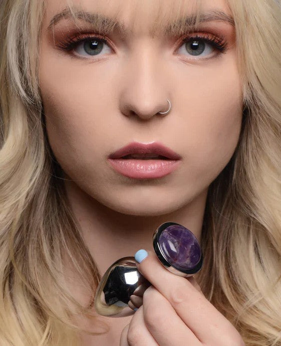 AMETHYST GEM LARGE ANAL PLUG