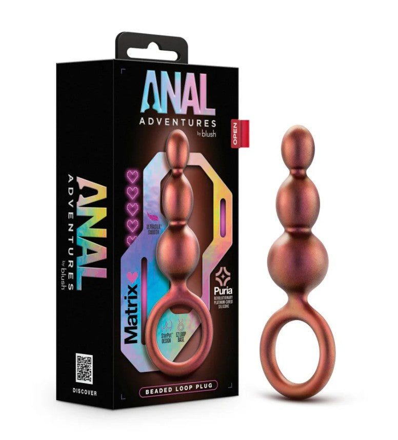 ANAL ADVENTURE - MATRIX BEADED LOOP PLUG COPPER