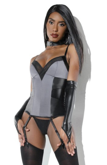 BUSTIER GRIS - COQUETTE