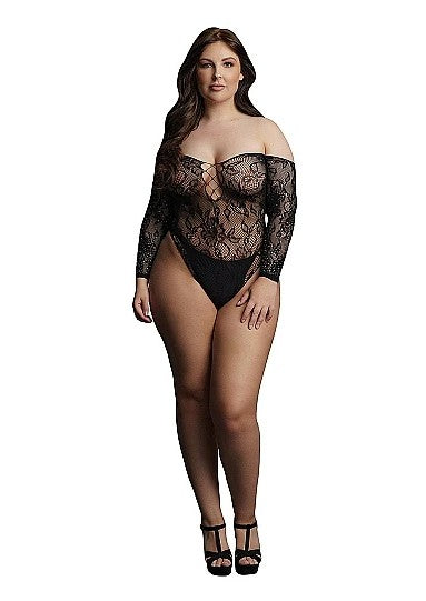 WONDER RHINESTONE BODYSUIT - BLACK - LE DÉSIR