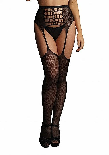 LE DÉSIR - HIGH-WAIST GARTERBELT STOCKINGS