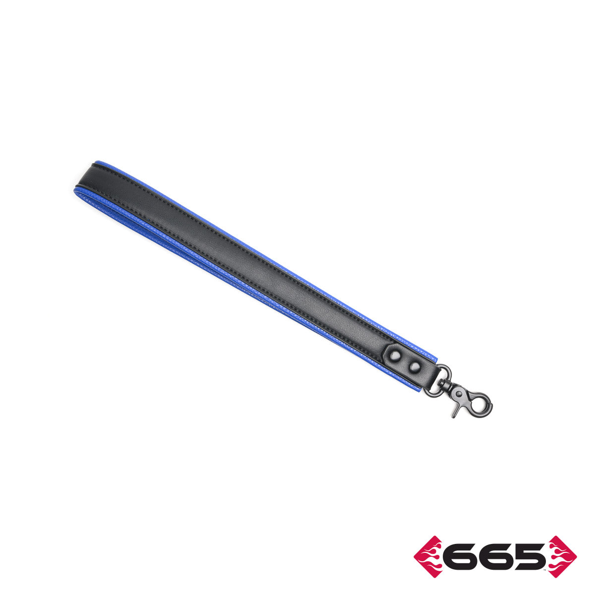 VEGAN LEASH BLACK-BLUE