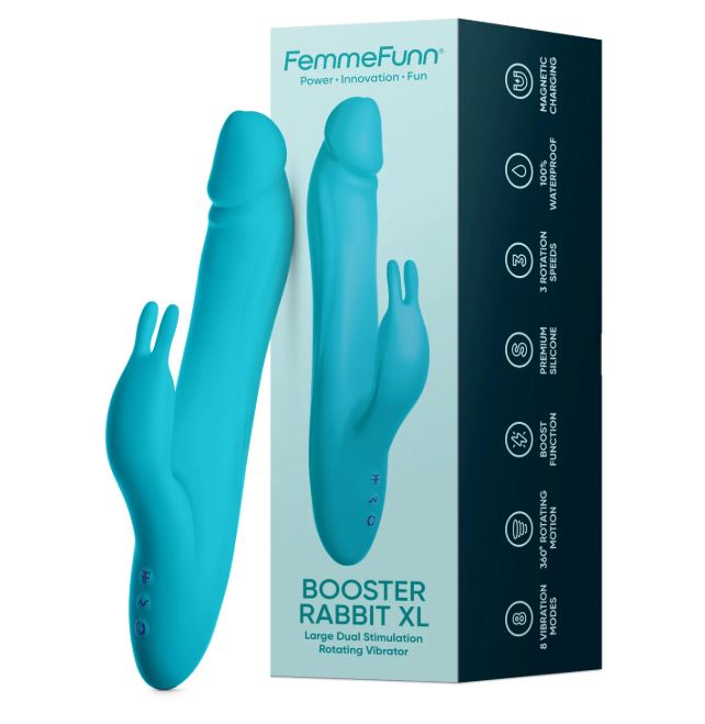 BOOSTER RABBIT XL - TURQUOISE - FEMMEFUNN