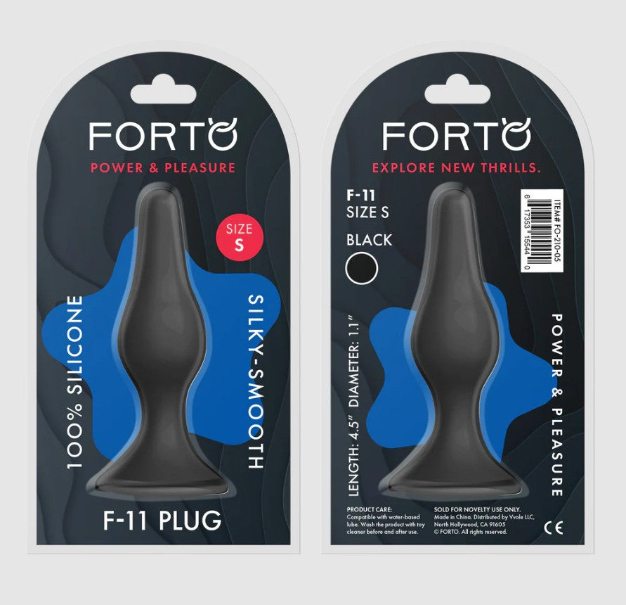 FIGO SILICONE LUNGO PLUG MEDIUM NOIR