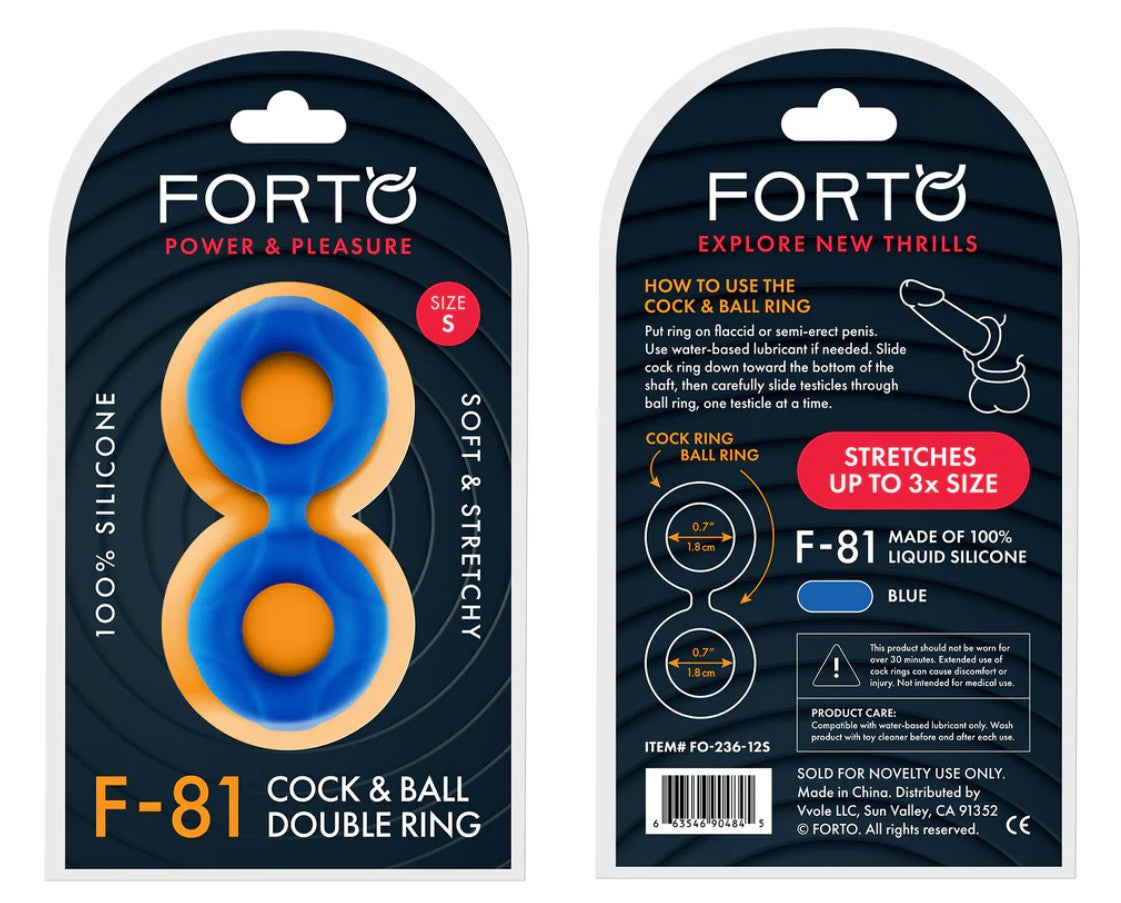 F-81 DOUBLE RING 44MM - BLEU
