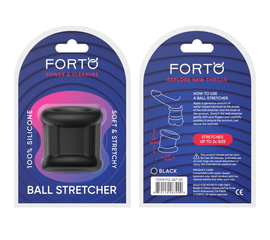 F-95 - TUBULAR BALL STRETCHER - BLACK - FORTO