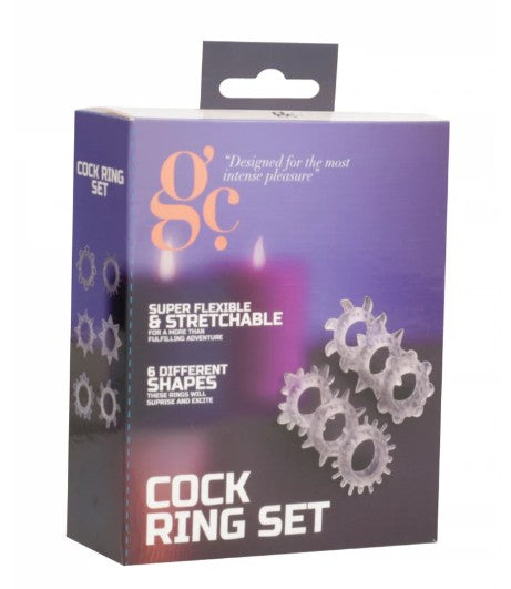 COCK RING SET - TRANSPARENT