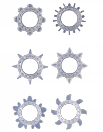 COCK RING SET - TRANSPARENT