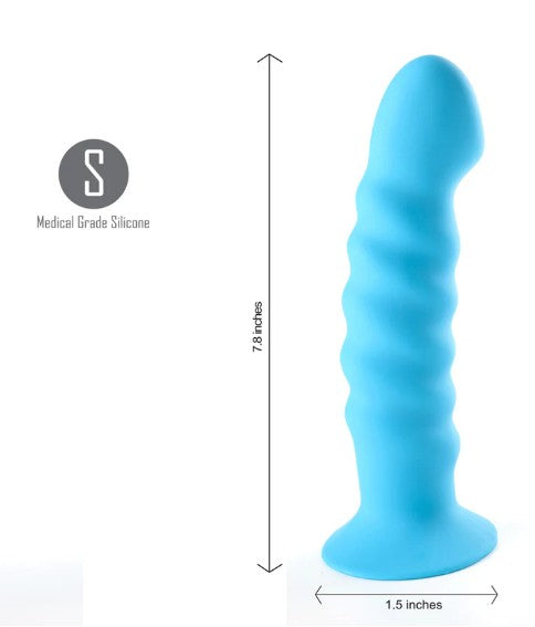 KENDALL - DONG SILICONE 7.8'' - BLEU - MAIA