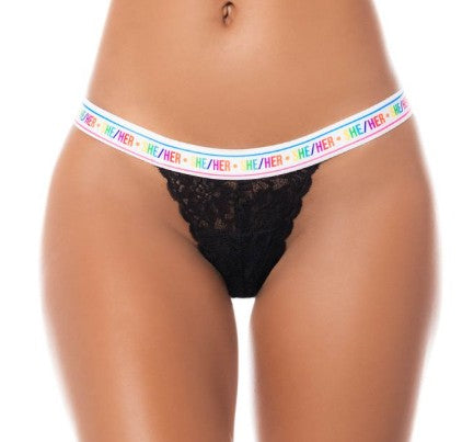 THONG SHE/HER EN DENTELLE - MAPALÉ