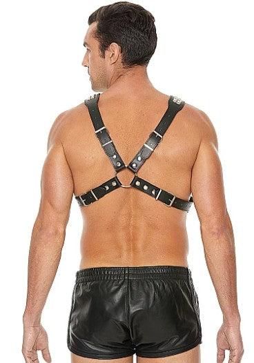 MEN'S PYRAMID STUD BODY HARNESS - OUCH!