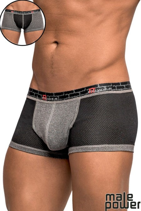 MINI-BOXEUR REVERSIBLE - NOIR/GRIS - MALE POWER