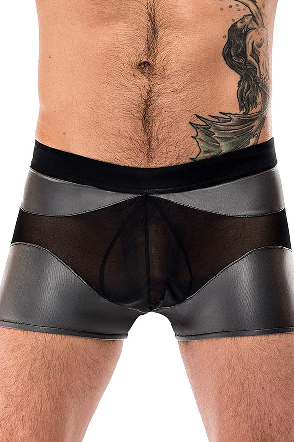 IRON CLAD- GRIS/NOIR- SHORT -MALE POWER