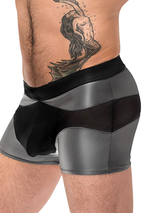 IRON CLAD- GRIS/NOIR- SHORT -MALE POWER