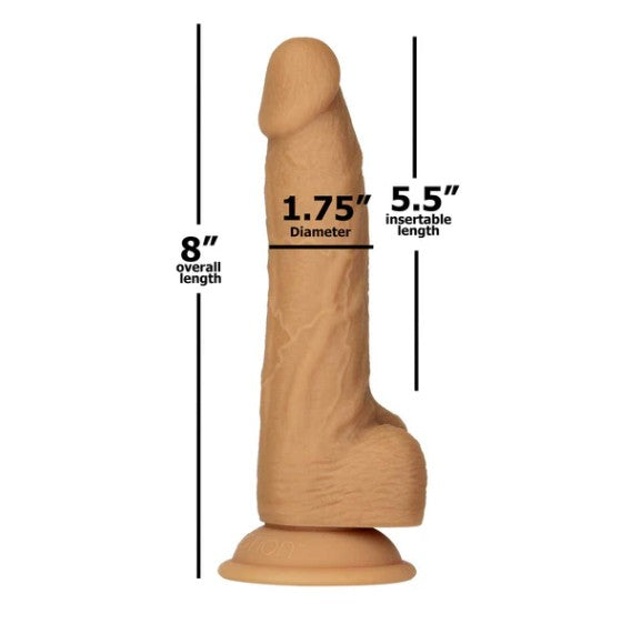 8 POUCES CARAMEL/ SILICONE DILDO - NAKED ADDDICTION