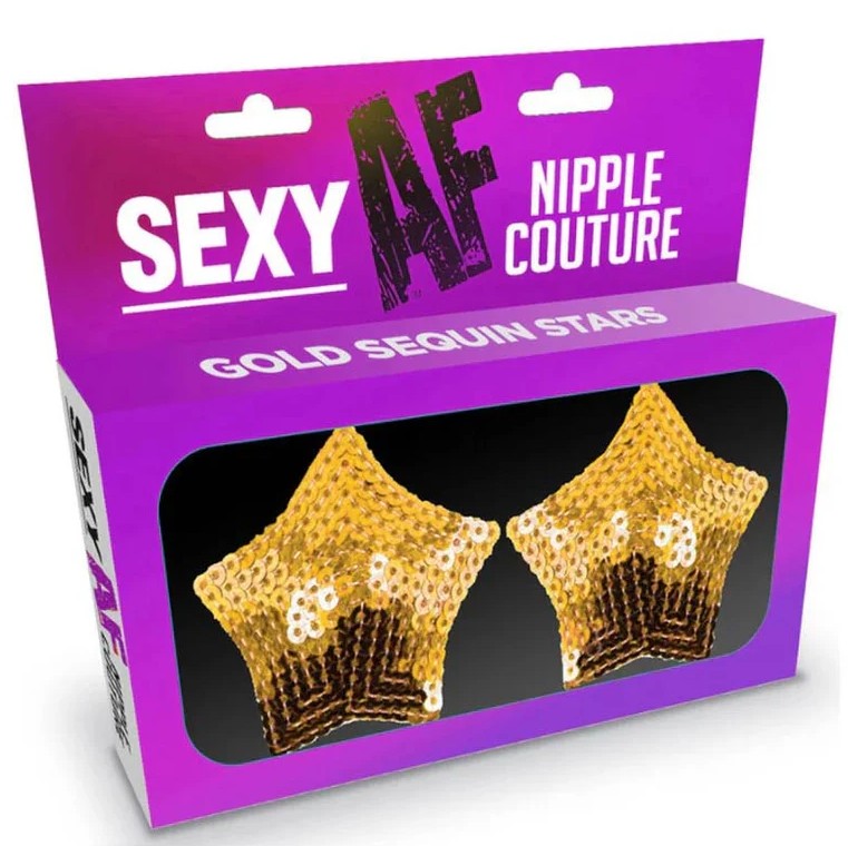 SEXY AF NIPPLE COVERS GOLD STARS