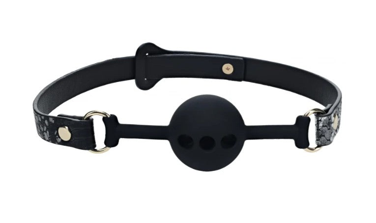 OUCH! - FLORENCE COLLECTION - SILICONE BALL GAG - NOIR