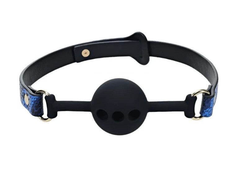 OUCH! - FLORENCE COLLECTION - SILICONE BALL GAG - BLEU