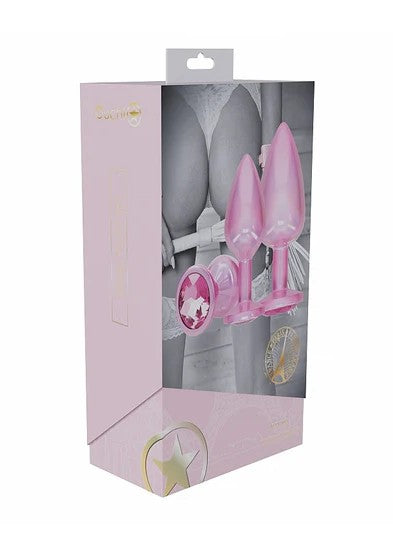 OUCH! PARIS COLLECTION METAL ANAL PLUG SET PINK