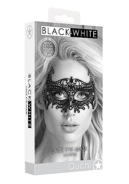 B&W - EMPRESS- LACE EYE MASK - OUCH!