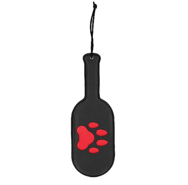 PUPPY PLAY PAW PADDLE BLACK/RED