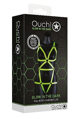 FULL BODY HARNESS - GLOW IN THE DARK - OUCH!