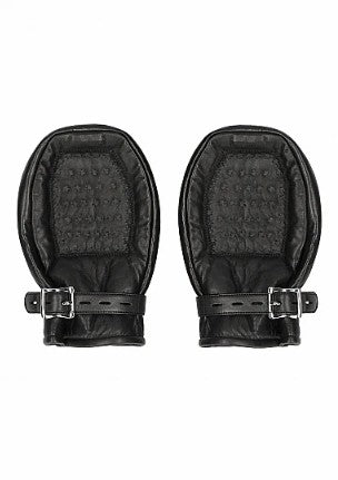 BONDAGE MITTENS PADDED WITH METAL TEETH
