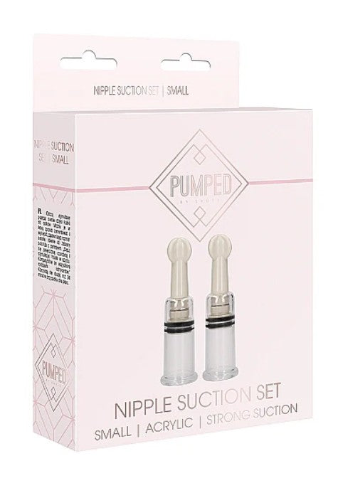 NIPPLE SUCTION SET SMALL - TRANSPARENT - PUMPED -SHOTS