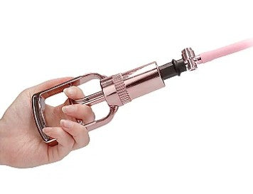 CLITORAL & NIPPLE PUMP SET MEDIUM - ROSE- PUMPED