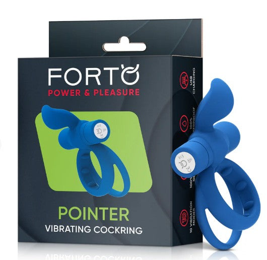 POINTER VIBRATING COCKRING - BLEU - FORTO