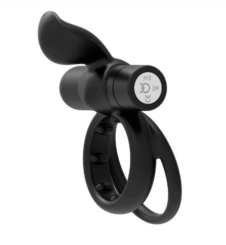 POINTER VIBRATING COCKRING - NOIR - FORTO