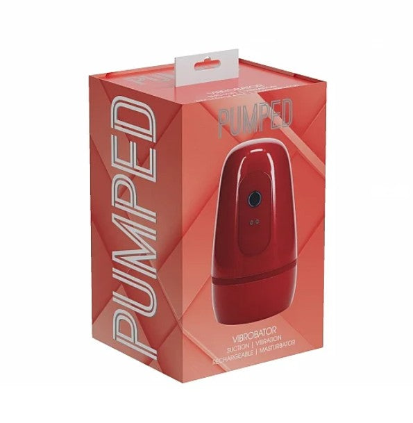 MASTURBATEUR VIBROBATEUR À POMPE ASPIRATION À PRESSION NÉGATIVE 9 FU ROUGE